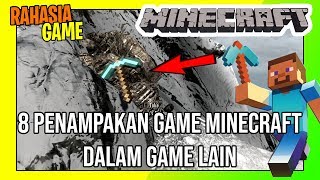 8 Penampakan Minecraft Di Game Lain  Ada Hampir Di Semua Game Terkenal [upl. by Iblehs]