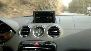 Peugeot RCZ 200hp  test drive sound acceleration HD [upl. by Adey]