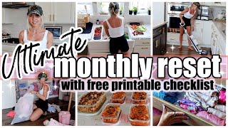 NEW ULTIMATE MONTHLY RESET COOKING CLEANING PLANNING DECLUTTER TIFFANI BEASTON HOMEMAKING 2024 [upl. by Edelson]