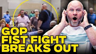 Fist Fight Breaks Out During Insane Republican Meeting [upl. by Lunsford]