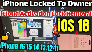 How To Unlock iPhone Locked To Owner iOS 18 Bypass iCloud shorts [upl. by Turley694]