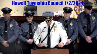 Howell Township Council Meeting 122024 [upl. by Odranar]