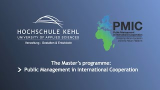 MA quotPublic Management in International Cooperationquot PMIC [upl. by Assilanna]