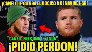 CANELO se CANSA y RESPONDE a BENAVIDEZ SR y DAVID se DISCULPA por lo BOCON que es su PAPA [upl. by Eelrak981]