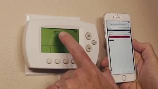 Honeywell WiFi Thermostat  Install and Setup [upl. by Auqenaj918]