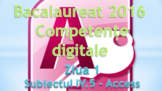 Competente digitale 2016  Ziua 1  Access [upl. by Yellehs]