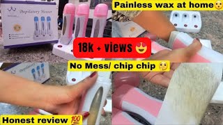 Roll on wax depilatory machine review  How to use roll on wax machine  Full body wax [upl. by Aiderfla36]