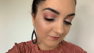 Maquillage des fêtesTuto Makeup Rose et Argent [upl. by Meurer]