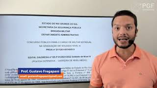 Concurso Público  Brigada Militar  Edital Divulgado [upl. by Koffler]