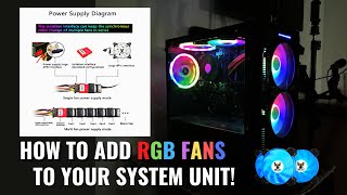 HOW TO ADD RGB FANS TO YOUR COMPUTER AND WHY YOU SHOULD ADD ONE TOO  FAN LINK IN DESCRIPTION BOX [upl. by Kimura523]