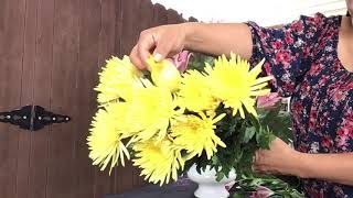 tutorial y tips de ARREGLO PARA IGLESIA  PASO A PASO CON FLORES NATURALES DIY10 [upl. by Htaek225]