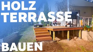 HolzTERRASSE selber bauen 😇 [upl. by Frayne]