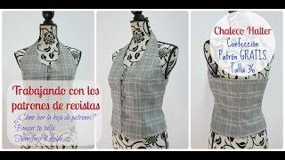 Confección Chaleco Halter con forro [upl. by Aretahs454]