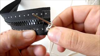 How to Crochet a Zipper onto a Jacket [upl. by Tilly]