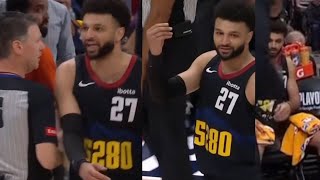 JAMAL MURRAY LIVID MAKES MONEY SIGN AT REFS amp THROWS HEAT PAD AT KARL ANTHONY TOWNS ANGRY [upl. by Jerri823]