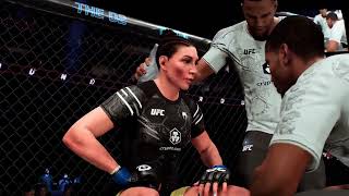 UFC 5  Irene Aldana vs Germaine de Randamie  Bantamweight Title Fight  Legendary Difficulty [upl. by Nrojb]