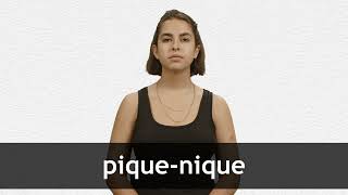 How to pronounce PIQUENIQUE in French [upl. by Anahtor]