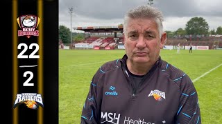 Batley Bulldogs 222 Barrow Raiders Paul Crarey reaction [upl. by Inoj355]