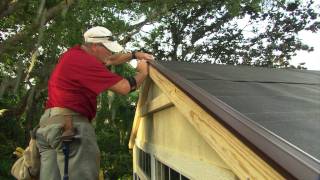 How to Install Roof Shingles on a Shed [upl. by Selene]