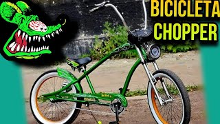 Bicicleta Chopper De Colección RAT FINK Review [upl. by Atekram580]