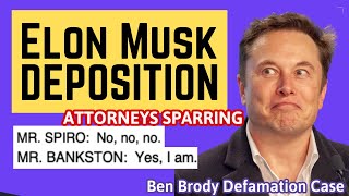 WIld Deposition Testimony Elon Musks Attorney Argues Back and Forth With Ben Brodys Attorney [upl. by Gracia]