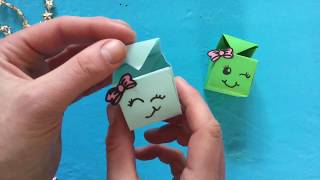 ★ ORIGAMI EASY SCHATTIG DOOSJE VOUWEN MET PAPIER ★ VOUWEN MET 1 VOUWBLAADJE ★ CUTE KNUTSEL FILMPJE [upl. by Homans]