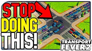 I Just Fixed Traffic In Transport Fever 2 No Mods  This Game Will Never Be The Same [upl. by Ihsar]