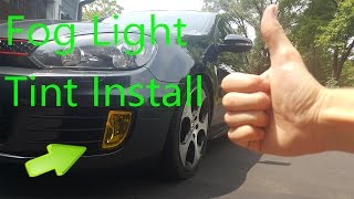 LaminX Yellow Tint Fog Light Install MK6 GTI [upl. by Claudianus]