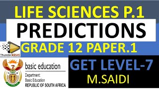 LIFE SCIENCES P1 PREDICTIONS FINAL EXAMS 2023 THUNDEREDUC BY MSAIDI GET A LEVEL 7 [upl. by Uni]