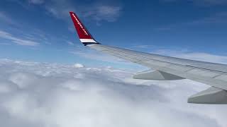 Norwegian Boeing 737800 takeoff from Oslo Norway  OSLEVE [upl. by Evets]