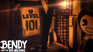 NEW LEVEL DISCOVERED amp END OF DEMO  Bendy and the Ink Machine Pt2 Downward Fall [upl. by Elbys]