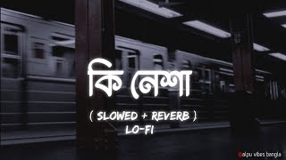 Ki Nesha  Slowed  Reverb  LoFi   কি নেশা  Balam  NabruNation  Alpu Vibes Bangla✨ [upl. by Kearney653]