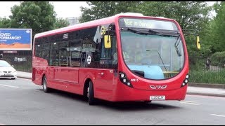 London Buses Route 219 at Merton Bus Garage [upl. by Aisyle782]