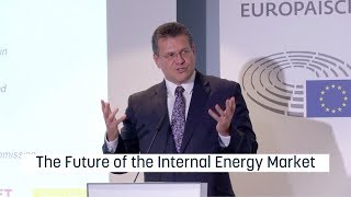 Sefcovic on the future of the European internal energy market [upl. by Atiuqihc]