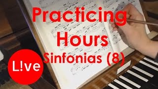 Practising Bachs Sinfonias with you part 8 [upl. by Nosnibor20]