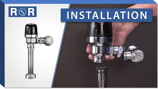 Sloan Optima Flushometer  Installation  Repair and Replace [upl. by Anined]