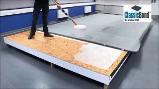 How to install an EPDM Flat Rubber Roof ClassicBond [upl. by Enilesoj]