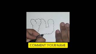 name art bubble letters art balloon letters art viral shorts trending youtube shortsfeed [upl. by Airitak]