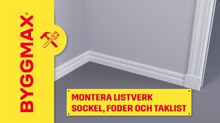 Montera listverk sockel foder och taklist [upl. by Adela]