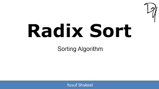 Sorting Algorithm  Radix Sort  step by step guide [upl. by Rorie398]