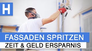 Fassaden spritzen mit WAGNER SF23  Was gilt es zu beachten Tutorial [upl. by Claman]