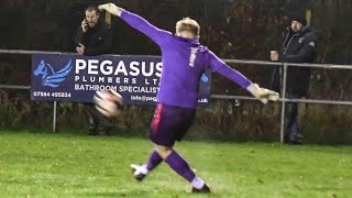 Sam White  Romsey Town Goalkeeper vs Hamworthy Rec [upl. by Einahpts627]