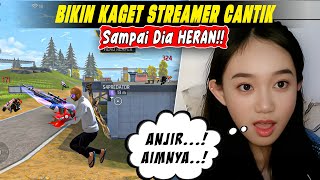 Prank Streamer Cantik Tunjukin Aim One Tap Sampai Dia Heran [upl. by Anirual710]