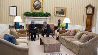 President Obamas Bilateral Meeting with Prime Minister Singh of India [upl. by Vania]