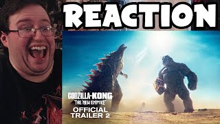 Gors quotGodzilla x Kong The New Empirequot Official Trailer 2 REACTION IM SO READY [upl. by Merrick]