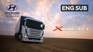 Hyundai Truck XCIENT in the desert Full ver [upl. by Klepac]