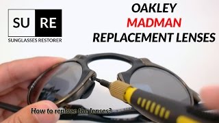 How to replace Oakley Madman Lenses  Sunglasses Restorer Replacement Lenses [upl. by Fari]