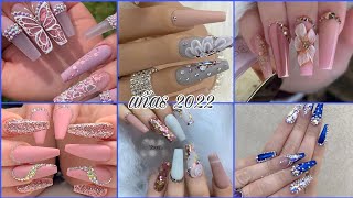 HERMOSOS DISEÑOS UÑAS ACRÍLICAS NUEVAS UÑAS 2022 UÑAS DE MODA [upl. by Ailaza140]