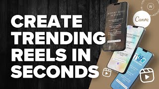 Create Trending Instagram Reels using Canva A Simple Guide [upl. by Filmer]