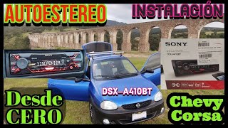 Como Instalar Un Autoestereo Desde CeroSONY DSXA410BT sonyaudioestéreocar [upl. by Joash]